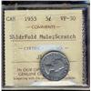 Image 1 : 1953 5¢ SF Mule ICCS VF30.Designated with scratch.