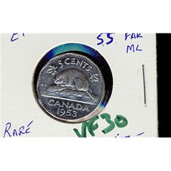 1953 5¢ SF Mule  VF30.