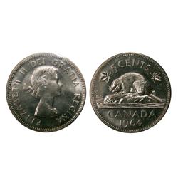 1964 E.W.L. 5¢ ICCS MS-65  Fully brilliant with full luster.