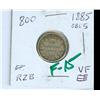 Image 1 : 1885 10¢ Obv 5.  A nice key date example in F15.