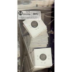 1891-1936 10¢.  Lot of 49 pcs G to VF.  Includes 3 x Vict, 1