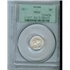Image 1 : 1911 10¢ PCGS MS64.  Blast white and lustrous, in old green 
