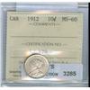 Image 1 : 1912 10¢ ICCS MS-60. Brilliant.