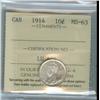 Image 1 : 1914 10¢ ICCS MS63, a nice brilliant and lustrous example.