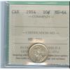 Image 1 : 1914 10¢ ICCS MS64.  White and lustorus.