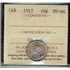 Image 1 : 1917 10¢ ICCS MS64.