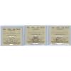 Image 1 : 1919, 1931 and 1936  Lot of 3 ICCS graded 10¢ coins, all MS6