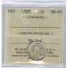 Image 1 : 1920 10¢ ICCS MS62.  Nice eye appeal