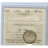 Image 1 : 1929 10¢ ICCS MS65. .  Gem greenish to gold tone.