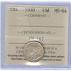 Image 1 : 1930 10¢  ICCS MS64, lightly toned!