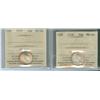 Image 1 : 1936 and 1937  Lot of 2 ICCS graded 10¢ coins, both MS64 and