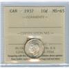 Image 1 : 1937 10¢ ICCS MS65. Brilliant with full luster.  Excellent s
