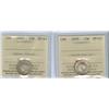 Image 1 : 1939 and 1943 Lot of 2 ICCS graded 10¢ coins, both MS63 and 