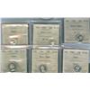 Image 1 : 1956 10¢ - 1956 25¢.  Lot of six PL coins all ICCS Certified