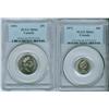 Image 1 : 1973 10¢ & 1991 25¢ PCGS MS66.  Lot of two coins.