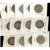 Image 1 : 1872H-1936 25¢.  Lot of 14 coins including, 1872H, 1874H, 19
