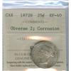 Image 1 : 1872H 25¢ Obv 2 ICCS EF40.  Designated as corroded.
