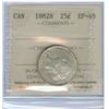 Image 1 : 1882H 25¢ ICCS EF40. White with lustre.