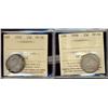 Image 1 : 1910 and 1928.  Lot of 2 ICCS graded 25¢ coins, both VF30. 