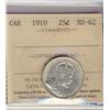 Image 1 : 1910 25¢ ICCS MS62.  White and lustrous.