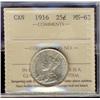 Image 1 : 1916 25¢ ICCS MS63  Brilliant with lots of luster.  Excellen