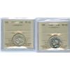 1946 & 1947 25¢ ICCS MS62.  Lot of 2 coins both white in col