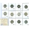 1953-1967 25¢.  Lot of 11 coins including, 1953 SD, 1953 LD,