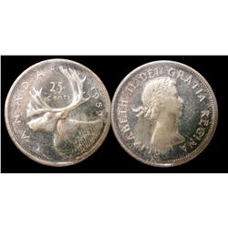 1959 25¢ ICCS PL-65  ULTRA HEAVY CAMEO. Brilliant.  Excellen