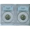 Image 1 : 1991 25¢ PCGS MS65.  Lot of two coins.