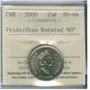 Image 1 : 2000 25¢ Pride, Dies rotated 90% ICCS MS64.