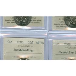 2007 Olympic Circulation 25¢.  Complete set of 12 Olympic Qu