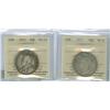 Image 1 : 1871 VG8 and 1911 VG10  Lot of 2 ICCS graded 50¢ coins, 