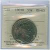 1903H 50¢ ICCS MS63.  PQ toning and lustre. Should be viewed