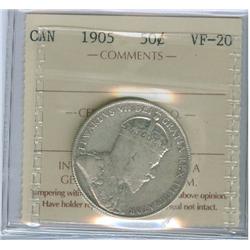 1905 50¢ ICCS VF20.  Key date issue.