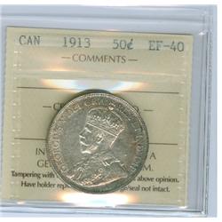 1913 50¢ ICCS EF40 A nice example with problem free. Lots of