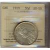 1919 50¢ ICCS AU50. A well struck and lustrous example.