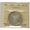 Image 1 : 1931 50¢ ICCS EF40 A nice example with problem free. Lots of