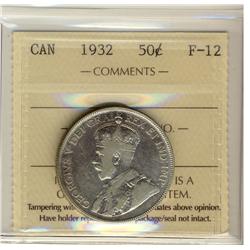 1932 50¢ ICCS F12.  A nice example with problem free. Some l