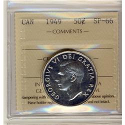 1949 50¢ ICCS SP66.  Gem blast white issue.