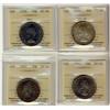 1953 LDSF, 1958 Dot, 1964, 1967  Lot of 4 ICCS graded 50¢ co