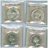 Image 1 : 1935, 1937, 1954 & 1955 $1 ICCS MS63.  Lot of 4 coins.