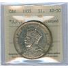 Image 1 : 1935 $1 J.O.P. Counterstamped ICCS AU50, Popular!