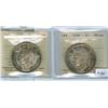 Image 1 : 1939 $1 ICCS MS64.  Lot of 2 coins both with great eye appea