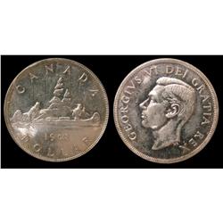 1948  "ROTATED DIES" $1 ICCS MS-60  Brilliant with full unde