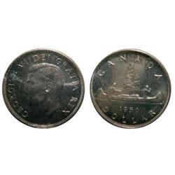 1950 $1 ICCS MS67.  Top 6 graded.  Shows light bluish tint o