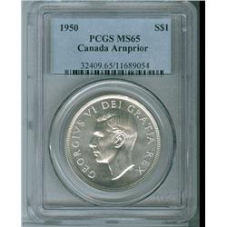 1950 $1 Arnprior PCGS MS65.  A gem blast white example.