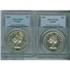 Image 1 : 1954 $1 PL65 & 1955 PL62 $1.  Lot of 2 coins both PCGS grade
