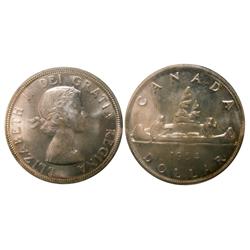 1954 $1 ICCS MS65, Lustrous full white example.  Key issue i