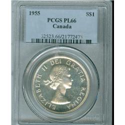 1955 $1 PCGS PL66.  Blast white with Cameo finish.