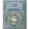 Image 1 : 1955 $1 PCGS PL66.  Blast white with Cameo finish.